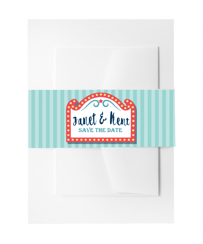 SBB3004 Personalize Invitation Belly Bands