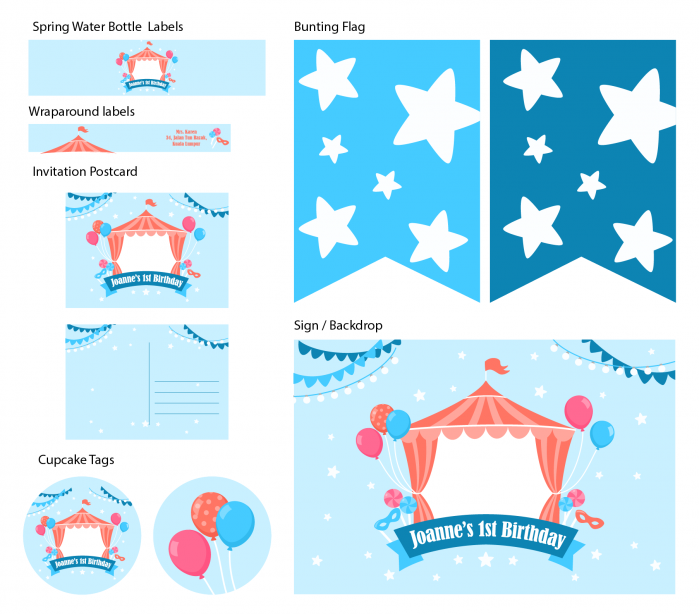 SPP3002 Personalize Party Printable