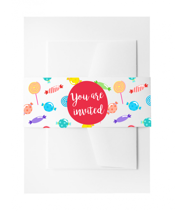 SBB3003 Personalize Invitation Belly Bands