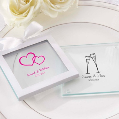 PCOA3002 Imprint Coasters Wedding (2 pieces set) - as low as RM4.50/Pc
