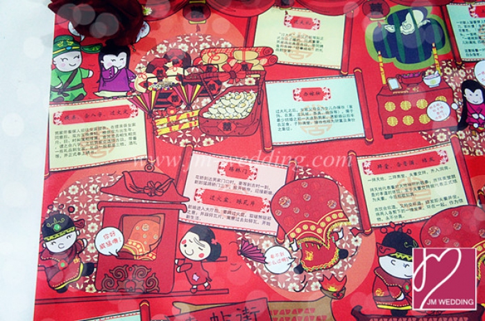 WWP1010 Red Wrapping Paper  礼物纸