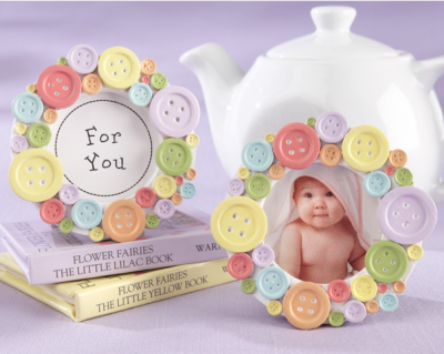 WPF2006 "Cute Aa A Button" Round Photo Frame- As Low As RM4.80 /Pc