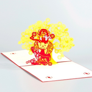 ANDI404C 3D Invitation Cards (Chinese New Year@4 Options) - As Low As RM13.90/Pc
