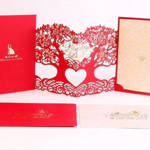 AWDI803C 3D Invitation Cards (Wedding@10 Options) - As Low As RM7/Pc
