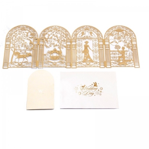 AWDI804C 3D Invitation Cards (Wedding@4 Options) - As Low As RM9.625/Pc