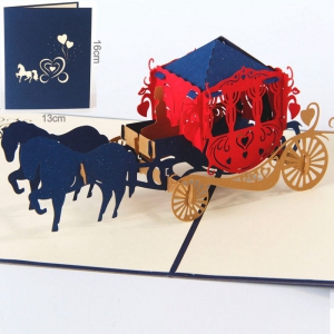 WADI1005 3D Invitation Card （Wedding) - As Low As RM11.38/Pc