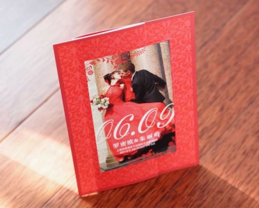 WP803/04 Personalize Wedding Couple Photo Card - As Low As RM 2.38/Pc