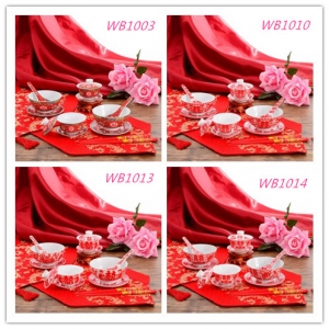 WB1003/1010/1013/1014  Traditional Premium Wedding Bowl Set  剪纸传统衣食碗