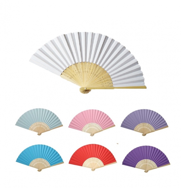 WPF1030 Paper Hand Fans (5 Colors available)