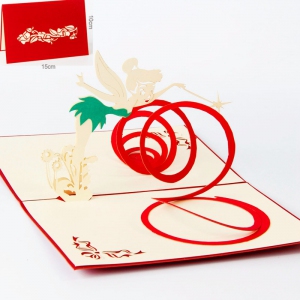 WADI-TinkerBell 3D Invitation Cards (Cartoon@2 Options) - As Low As RM5.25/Pc