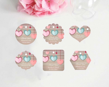 GTAL1001 Pesonalized Wedding Gift Tags (Love) - As Low As RM0.15/Pc