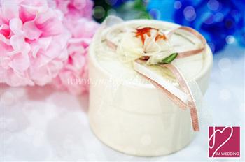 PHBR3009-6 White Flower Round Candy Box - As Low As RM2.20 /Pc
