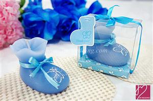 WCH2011-1 Blue Bootie Candle Favor - As Low As RM3.80 /Pc