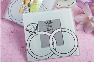 WCOA2019 "With This Ring" Glass Photo Coasters (2 Pcs)  