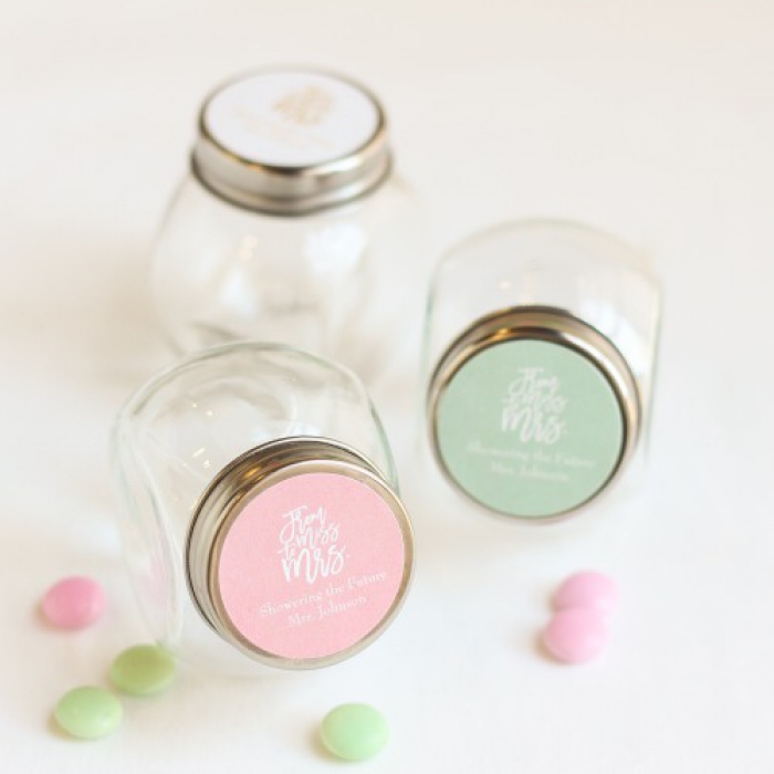Personalized Mini Glass Candy Jar