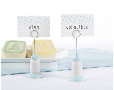 WPCH2030 Classic Blue Baby Bottle Place Card Holder