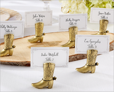 WPCH2033 Cowboy Boot Place Card Holder