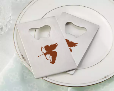 PBO3003 Personalized Cupid Silver Credit Card Bottle Opener - As Low As RM2.20/Pc