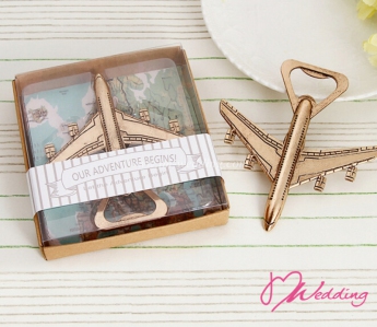 WBO2038 Let the Adventure Begin" Airplane Bottle Opener - As Low As RM 4.70/Pc