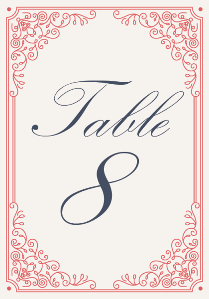 STC3008 Personalize Table Cards