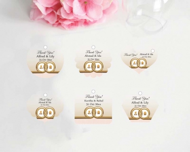 GTAW1001 Pesonalized Wedding Gift Tags (Western) - As Low As RM0.15/Pc
