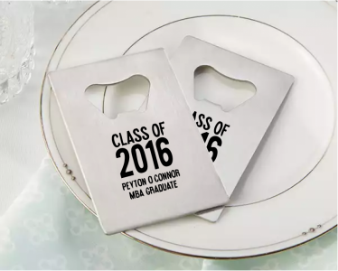 PBO3006 Personalized Graduation Silver Credit Card Bottle Opener - As Low As RM2.20/Pc