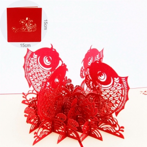 ANDI403C 3D Invitation Cards (Chinese New Year@2 Options) - As Low As RM12.25/Pc