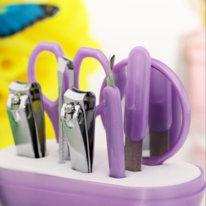 WMSO2013-1  Apple Purse Manicure Set Shower Favors (Purple)