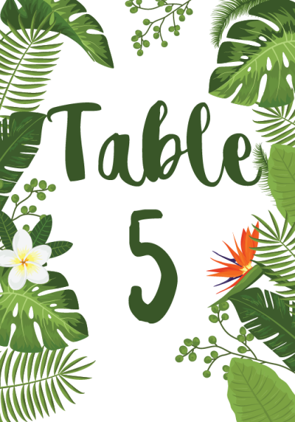 STC3005 Personalize Table Cards