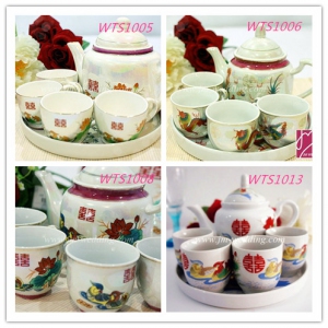 WTS1005/1006/1008/1013 Pearl Dragon & Yuan Yang Tea Set 龙凤鸳鸯茶具