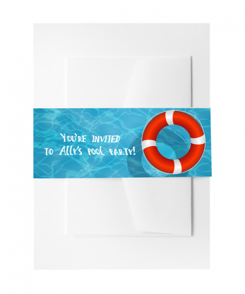 SBB3009 Personalize Invitation Belly Bands