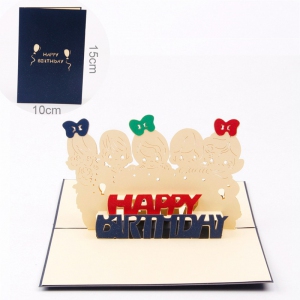 WADI6003 3D Invitation Cards (Birthday@2 Options) - As Low As RM6.125/Pc