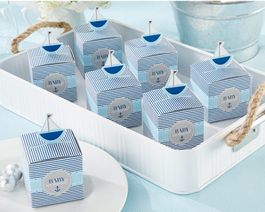 WPB2041 "Baby on Board!" Pop-Up Sailboat Favor Box  - As low as RM0.50/ pc
