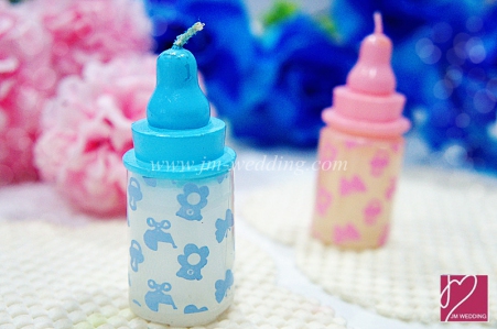 WCH2009 Blue/Pink Baby Bottle Candle - As Low As RM3.20 /Pc