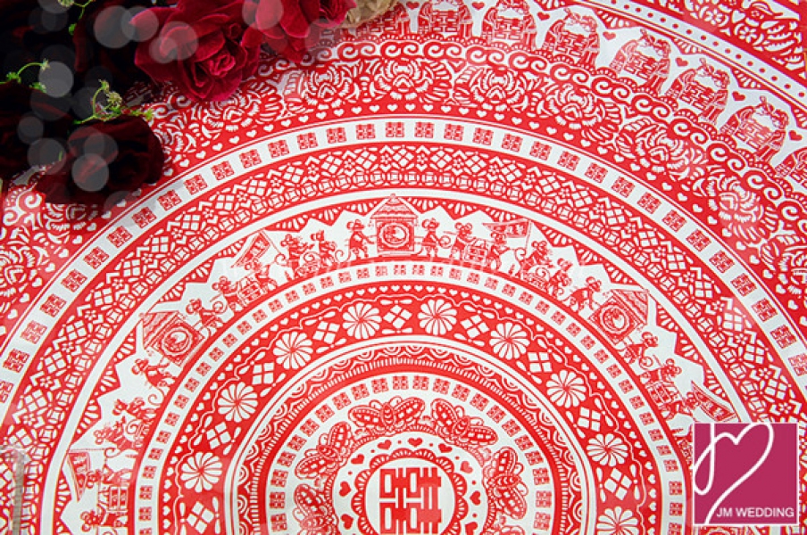 WWP1009 Red Wrapping Paper  礼物纸