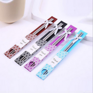 WCS2001 Stainless Steel Dining Chopsticks Favors - As Low As RM 1.60/Pc