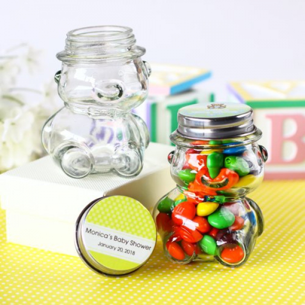 Personalized  Teddy Bear Candy Jars