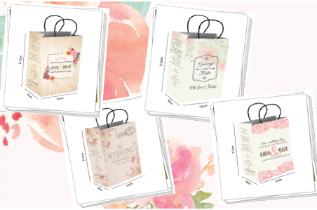SPG3002 Floral Chic Customize Paper Bag -as low as RM  /pc