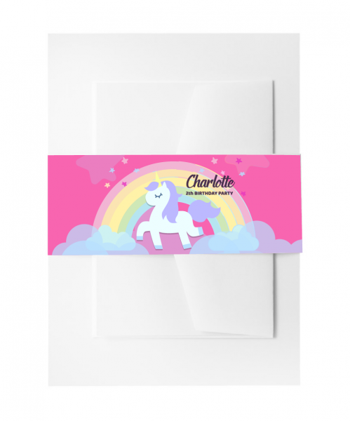 SBB3008 Personalize Invitation Belly Bands