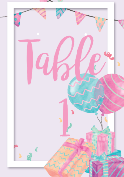 STC3001 Personalize Table Cards