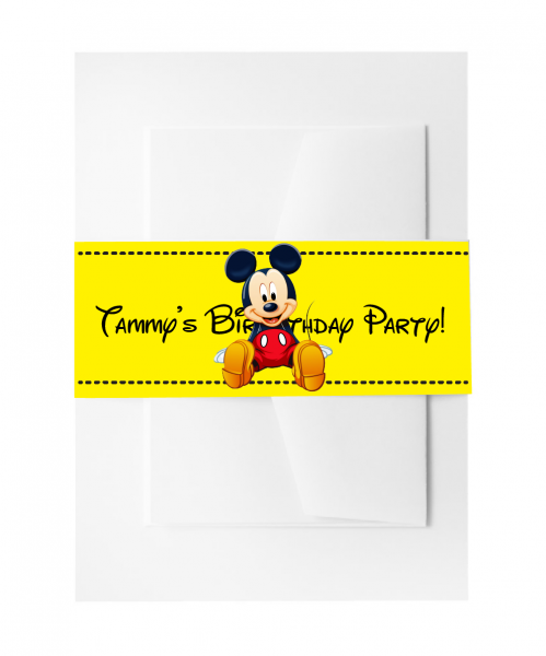 SBB3007 Personalize Invitation Belly Bands
