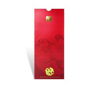 HCI004C Shanghai Red Pockets Chinese Oriental Wedding Card (MOQ100pcs) (6 OPTIONS)