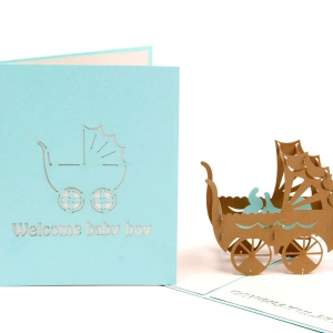 WADI7012 3D Invitation Cards (Baby@2 Options) - As Low As RM7.875/Pc