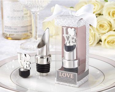 WWS2013 "LOVE" Chrome Pourer/Bottle Stopper - As low as RM7.89/ Pc