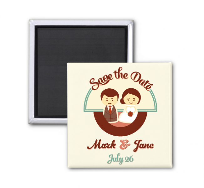 SFRM1001 Customize Fridge Magnet (Square/Heart/Round/Oval)