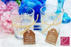 WCHH2001 "Lace" Glass Tealight Holder  - As Low As RM4.30 / Pc 
