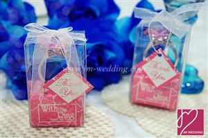 WHR2006 "With This Ring" Keychain Favors  - As Low As RM2.60 /Pc