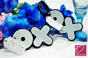 WLT2002 XO Blue & White Luggage Tag - As Low As RM6.09 /Pc