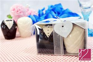 WMSB2001 Bride and Groom Salt & Pepper Shakers ( Tuxedo & Gown)   - As low as RM3.60 / Box