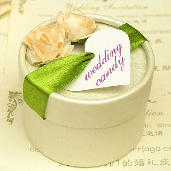 PHBR3005 Green Ribbon Round Candy Box - As Low As RM2.20 /Pc